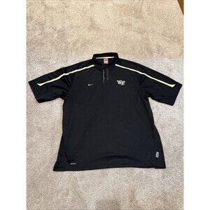 Wake Forest Demon Deacons Mens Polo Shirt Nike TEAM ISSUED NCAA Football Size XL